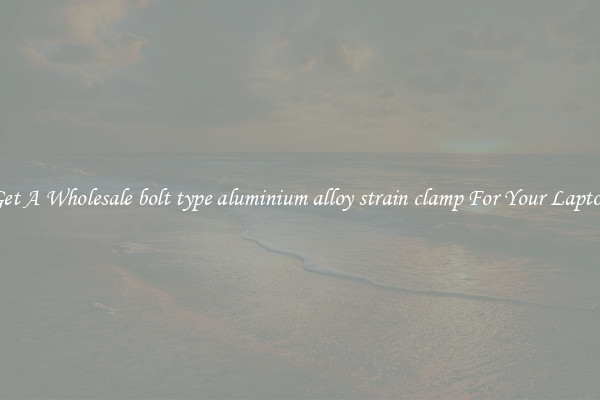Get A Wholesale bolt type aluminium alloy strain clamp For Your Laptop
