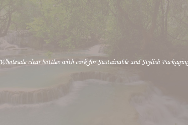 Wholesale clear bottles with cork for Sustainable and Stylish Packaging