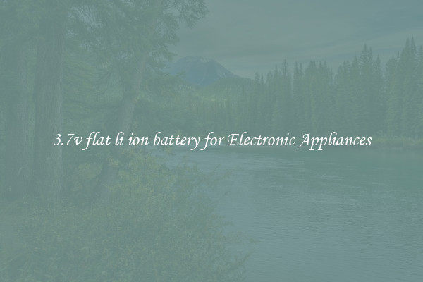 3.7v flat li ion battery for Electronic Appliances
