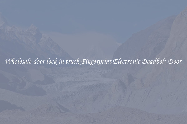 Wholesale door lock in truck Fingerprint Electronic Deadbolt Door 