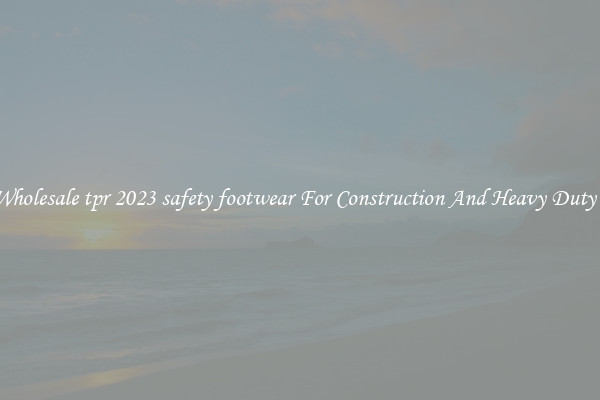 Buy Wholesale tpr 2023 safety footwear For Construction And Heavy Duty Work