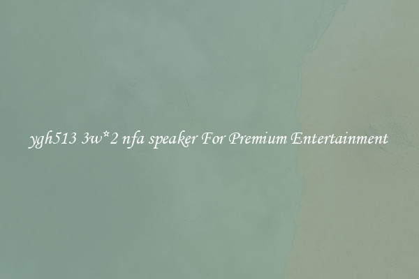 ygh513 3w*2 nfa speaker For Premium Entertainment 
