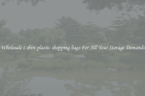 Wholesale t shirt plastic shopping bags For All Your Storage Demands